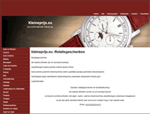 Tablet Screenshot of kleineprijs.eu